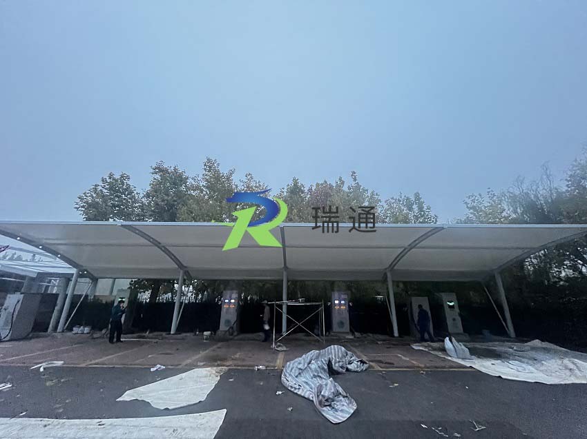 任丘市?國家電網充電站膜結構車棚